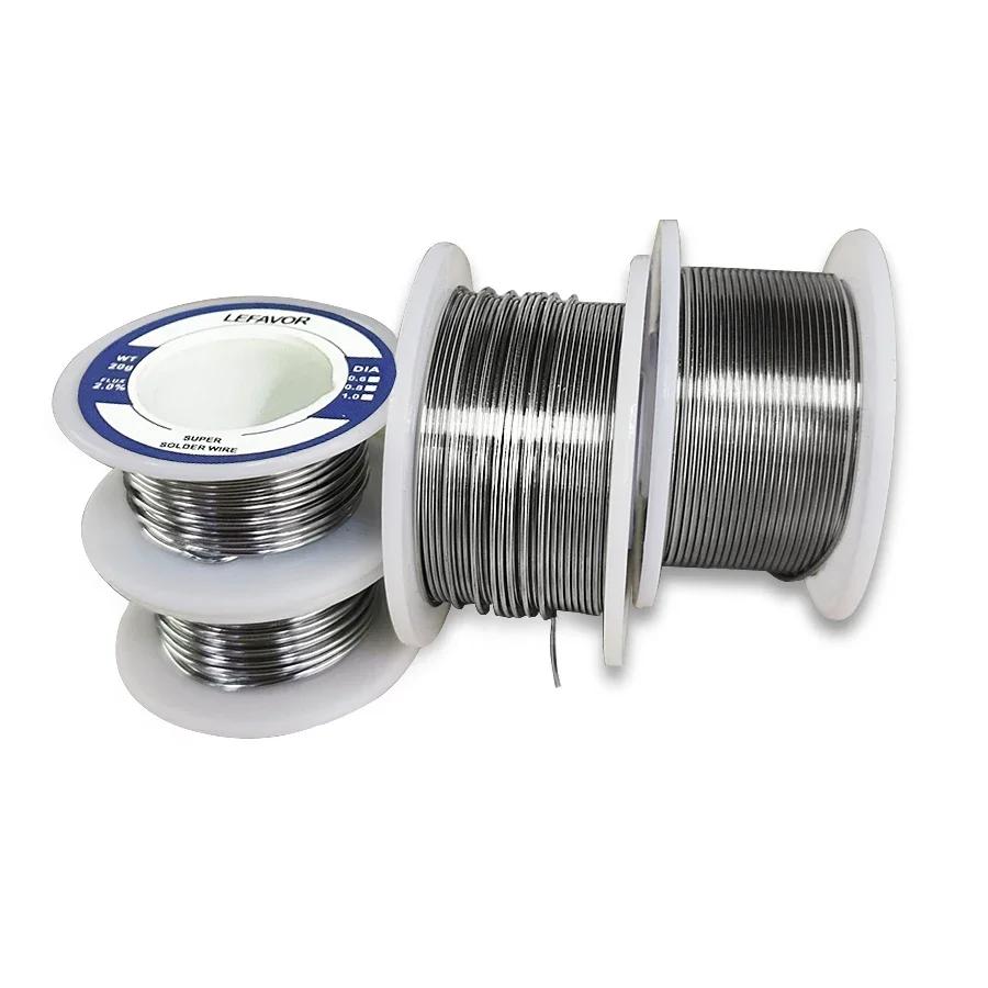 Rouleau de fil à souder à noyau de colophane, soudure 18/fil, 18/fonte, sans nettoyage, 0.8mm, 1.0mm
