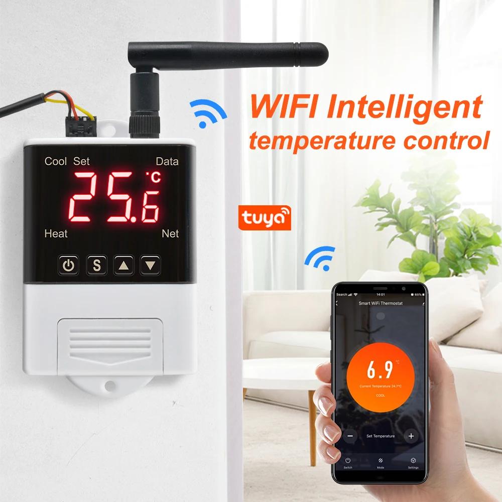 Thermostat Wifi, hygrostat numérique 12V 110V 220V, régulateur de température et d'humidité, incubat