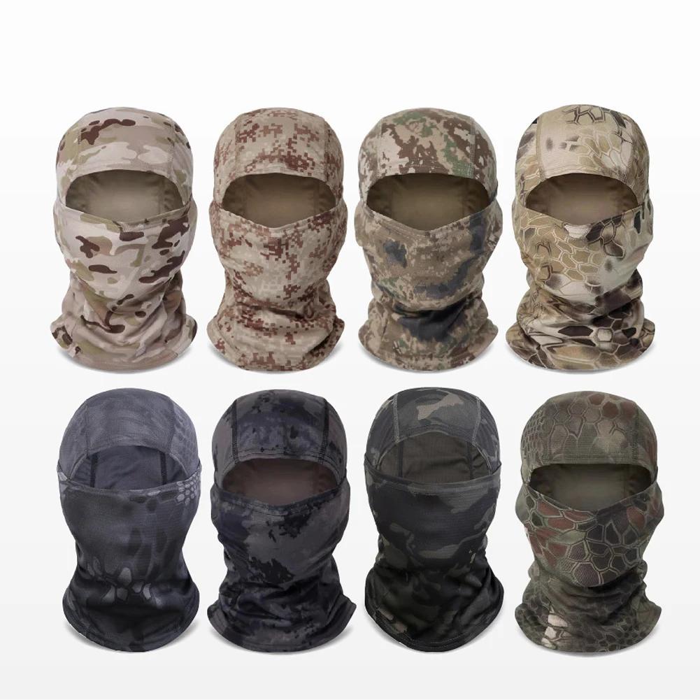 Cagoule de Camouflage tactique, masque facial de Moto en Lycra, casquette de motard, bouchon de masq
