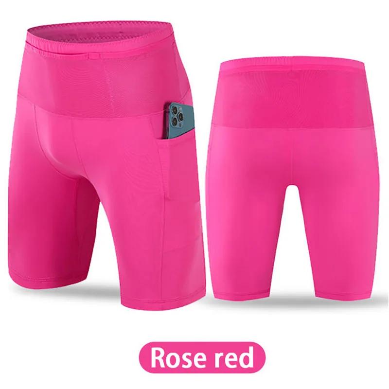 Leggings de sport pour hommes, pantalons de Compression, short quart de basket-ball, séchage rapide,