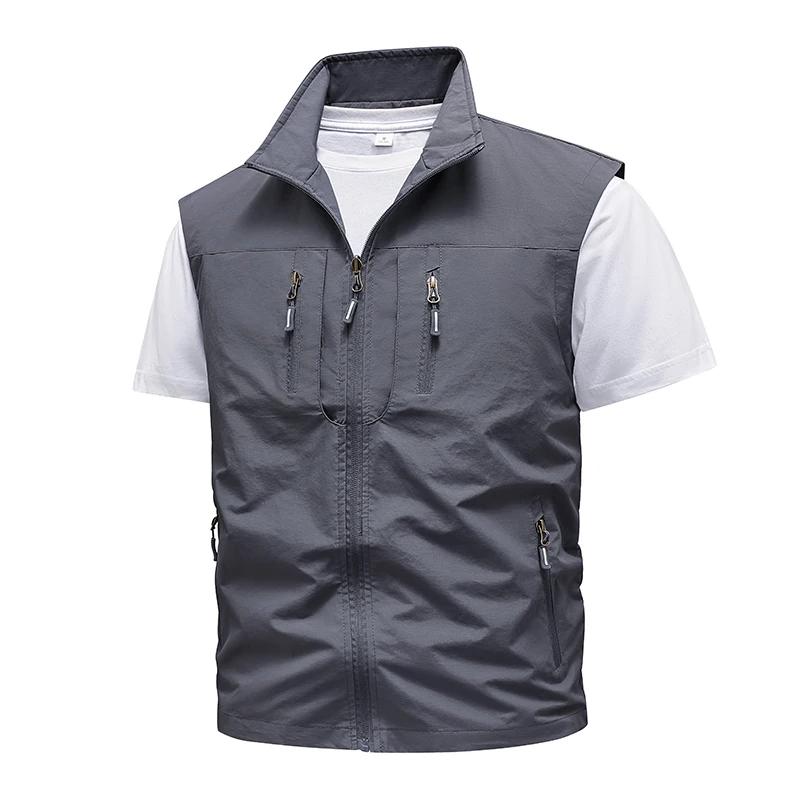 Nouveau printemps hommes en plein air gilets décontractés hommes été imperméable respirant pêche gil