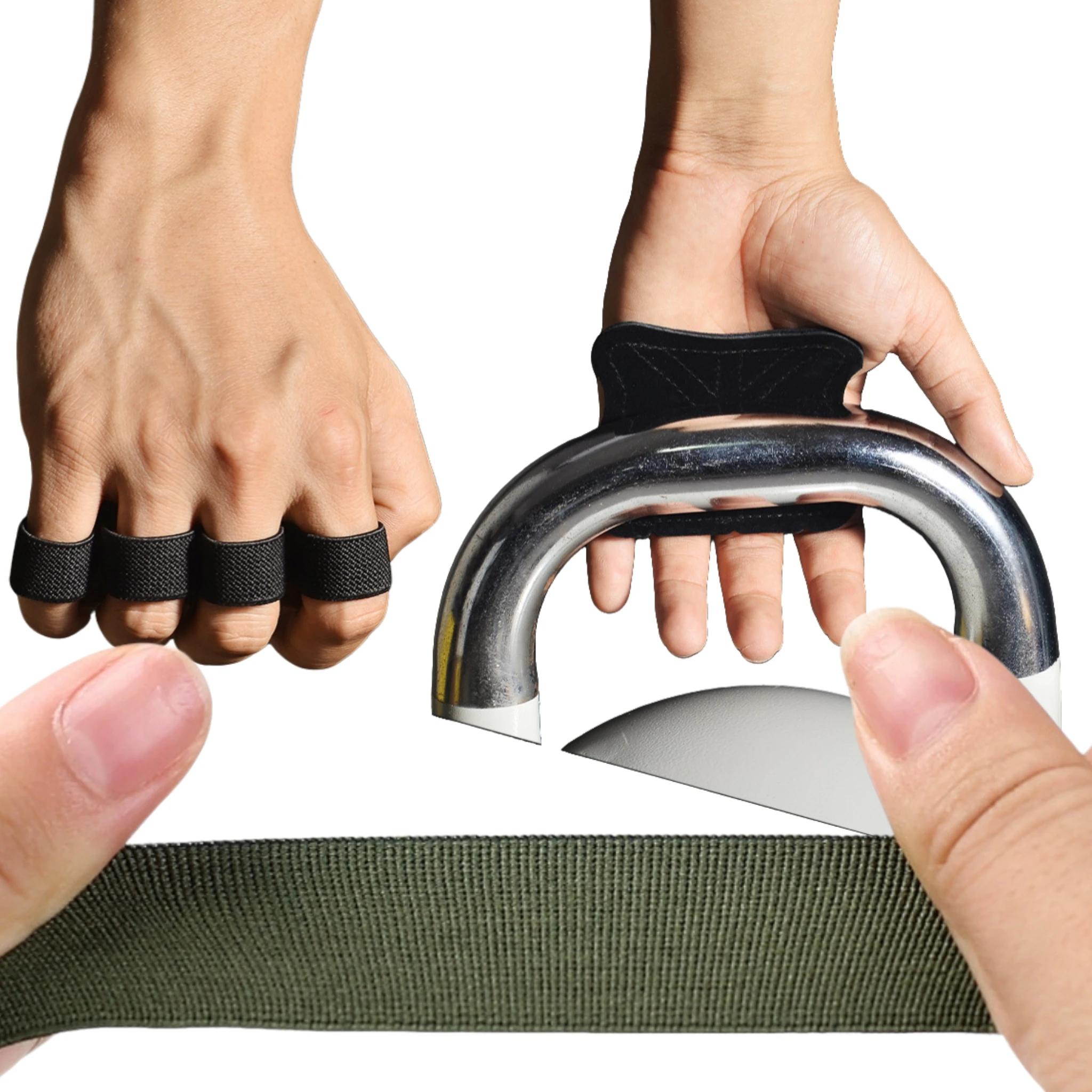 Gants d'entraînement d'haltérophilie en cuir Protection de la paume femmes hommes Fitness sport poig