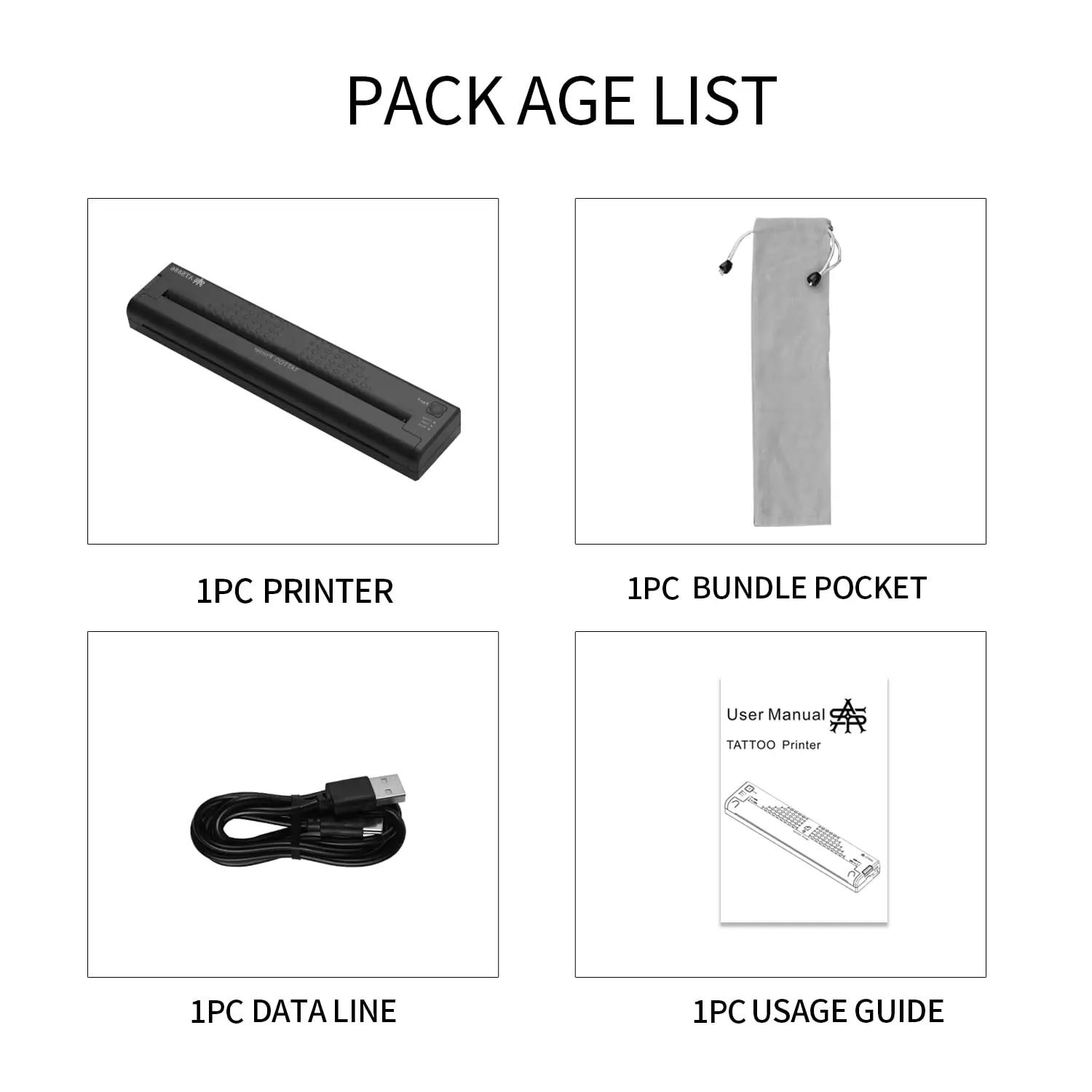Imprimante de Transfert de Cailloux de Tatouage Portable ATS886, Appareil Thermique pour Dessiner de