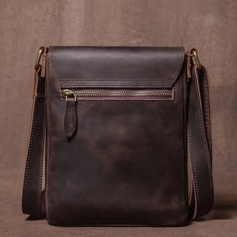 GURO-Sac à Bandoulière en Cuir group pour Homme, Haute Qualité, Élingue, Cheval, Peau de Vache, Mess