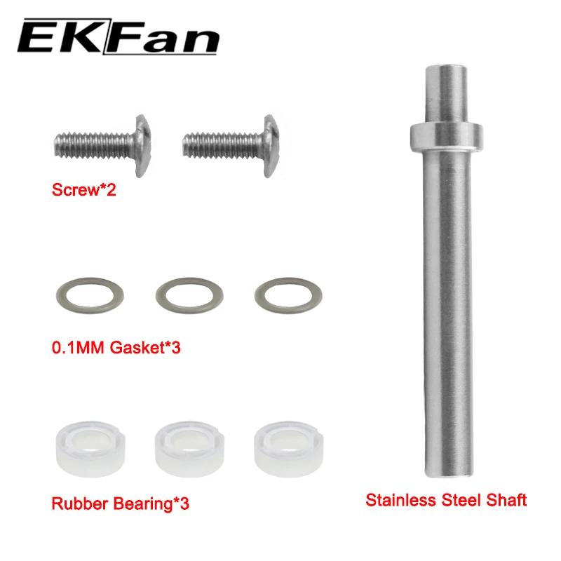 Ekfan – roulements en plastique d'essieu en acier inoxydable de 4mm, 7x4x2.5MM, pour moulinet de bas
