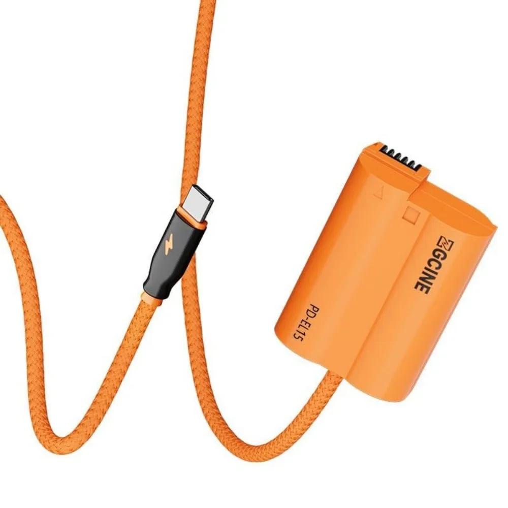 Câble de batterie factice USB-C PD vers EN-EL15/15a/15b/15c ZGCINE pour Nikon Z6III Z5II Z8 Z6 Z7 Zf