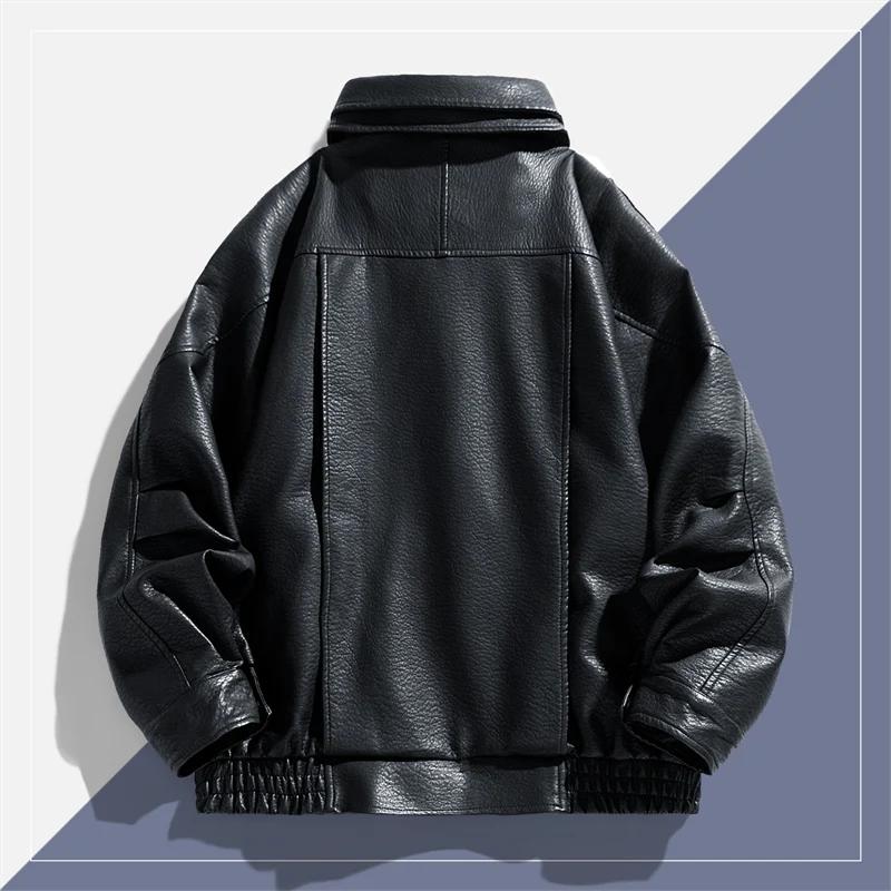 Veste d'extérieur en cuir respirant, coupe-vent, de haute qualité, confortable, multifonctionnelle, 