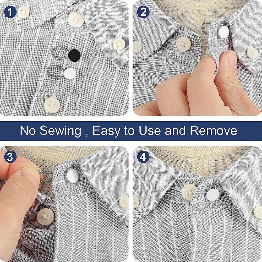 Extension de boutons de pantalon, extensions de col de chemise, extension de taille en jean, bouton 