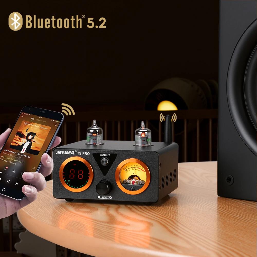 AIYIMA Audio T9 Pro amplificateur à Tube sous vide stéréo Bluetooth 5.1 QCC3040 Aptx USB DAC COAX OP
