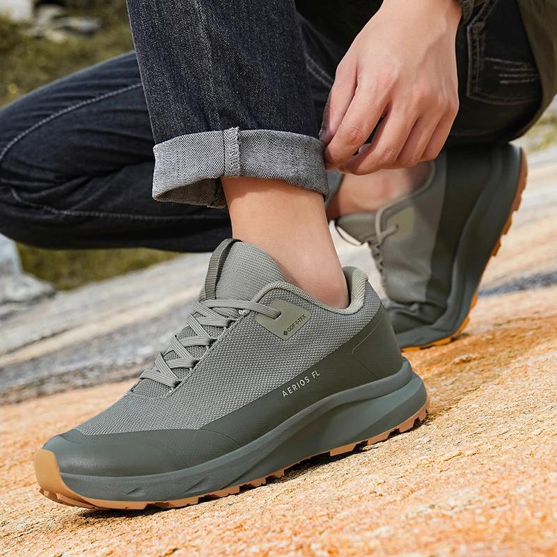 Chaussures randonnée montagne antidéparantes imperméables - Baskets caoutchouc résistantes pour camping et marche