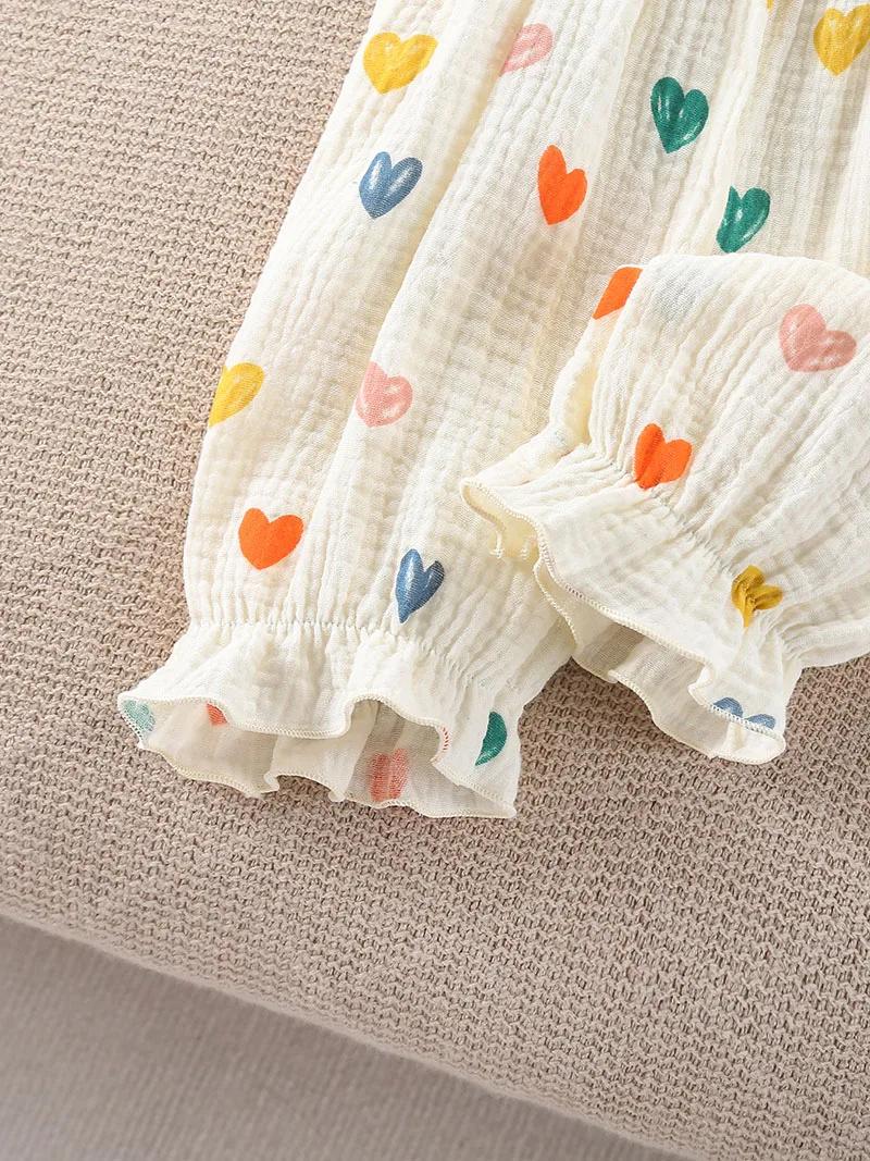 Combinaison d'été 2026 pour bébé fille 0-24 mois, motif floral tulipe, avec bretelles + chapeau, sty