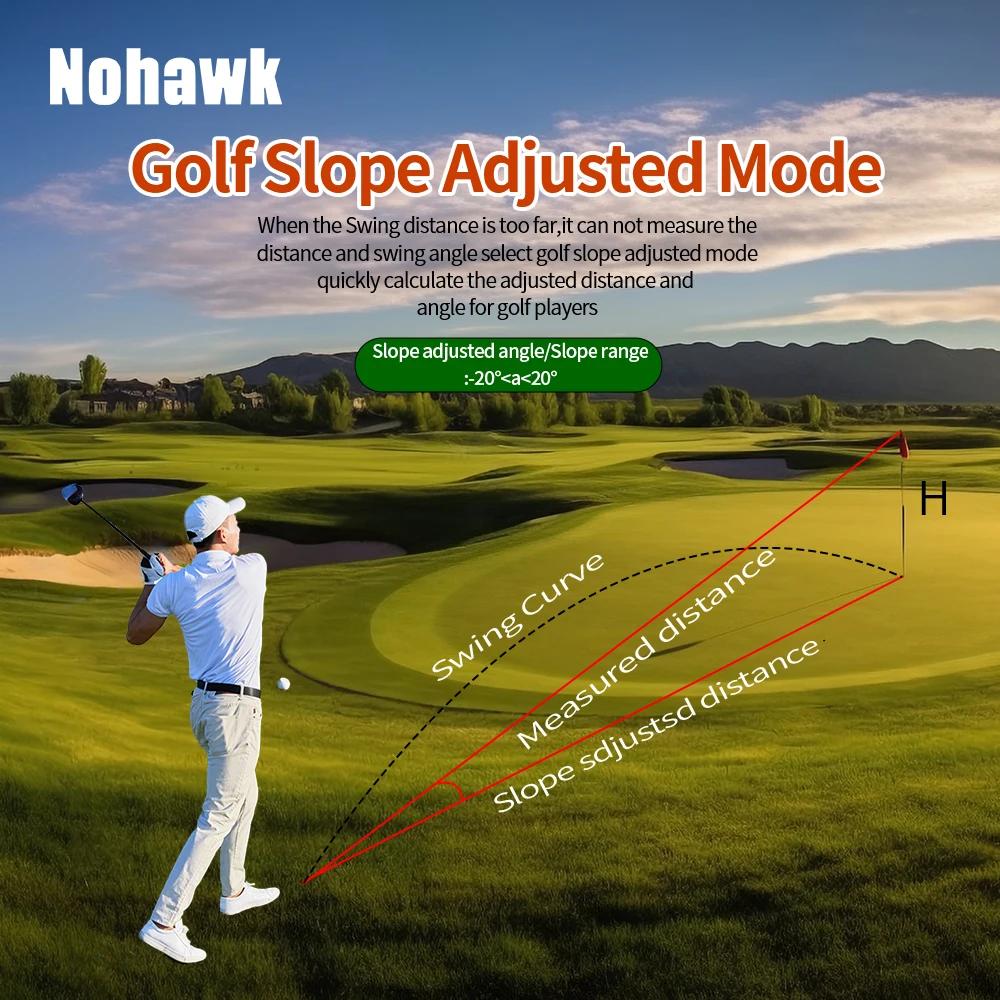 Nohawk – télémètre Laser de Golf, télescope multifonctionnel 600M 1000M, avec verrouillage du drapea