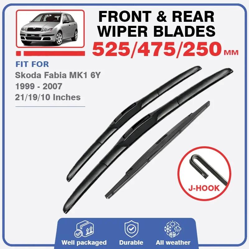 Balais d'essuie-glace pour Skoda Fabia MK1 6Y 1999 – 2007, accessoires de fenêtre de pare-brise avan