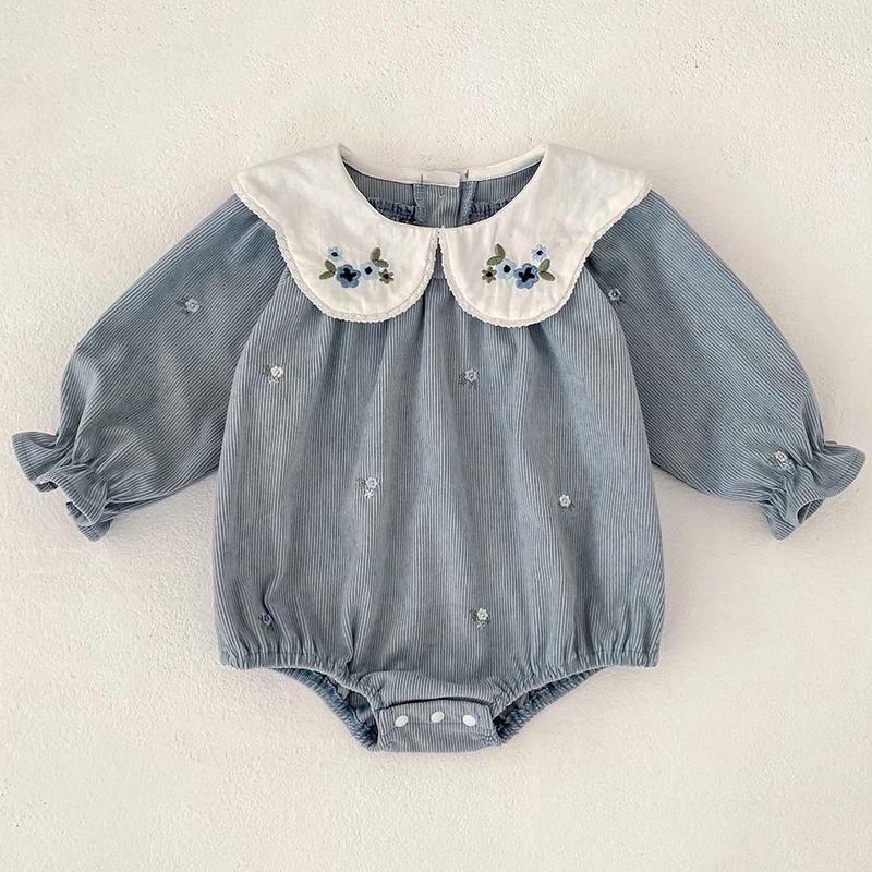2025 nouveau enfant en bas âge bébé filles barboteuse printemps enfants vêtements à volants à manche