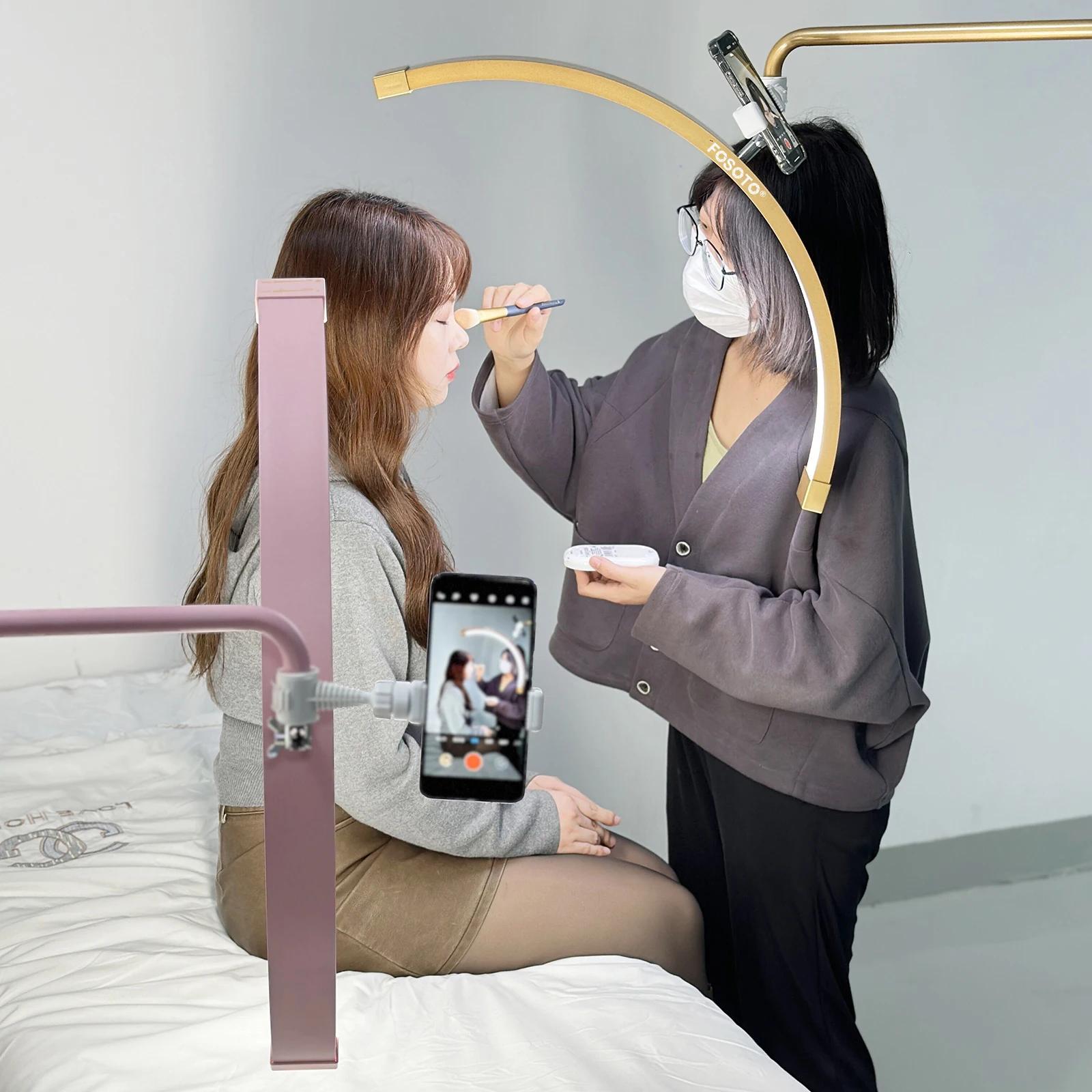 Fosoto Multiple professionnel demi-lune lumière LED cils lumière anneau lumineux pour maquillage Sal