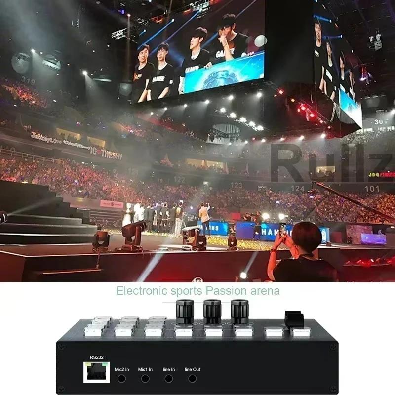 Commutateur multi-caméra vidéo HDMI 4K, 4 canaux, pour diffusion en direct, Production en Streaming,