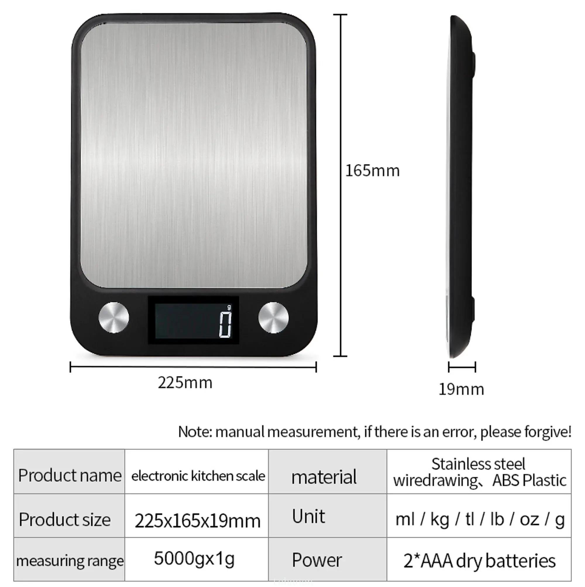 Balance de cuisine 15Kg/1g, Balance des aliments et du café, balances numériques électroniques intel