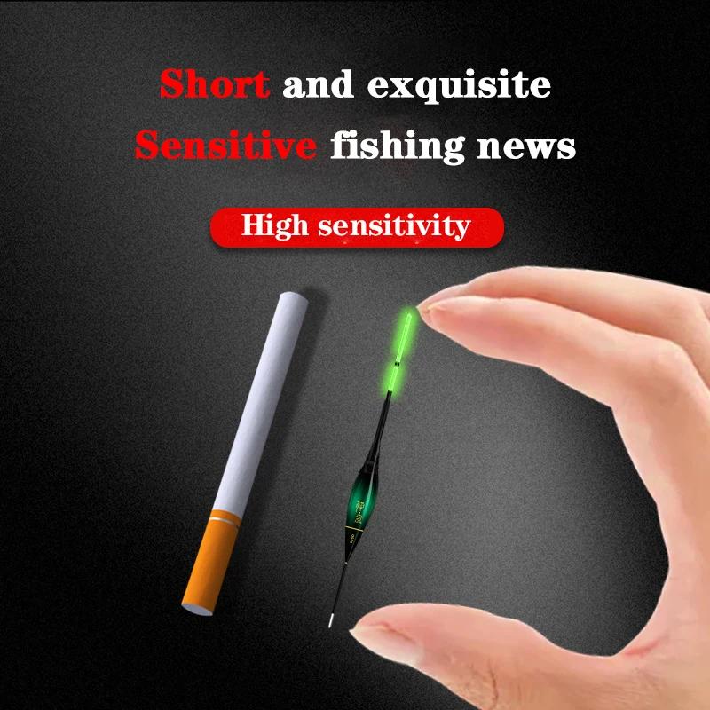 Nouveau flotteur de pêche électronique court avec LED lumineuse détection de gravité changement de c