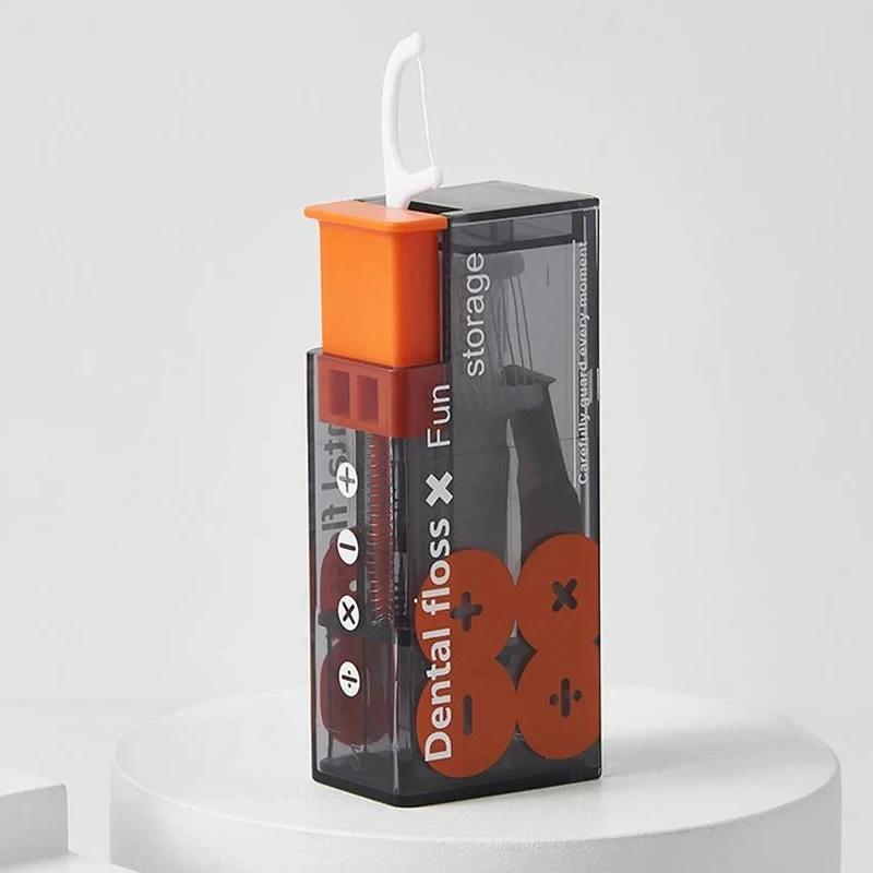Distributeur de fil dentaire portable, organisateur automatique, éjectable, soins bucco-dentaires, b