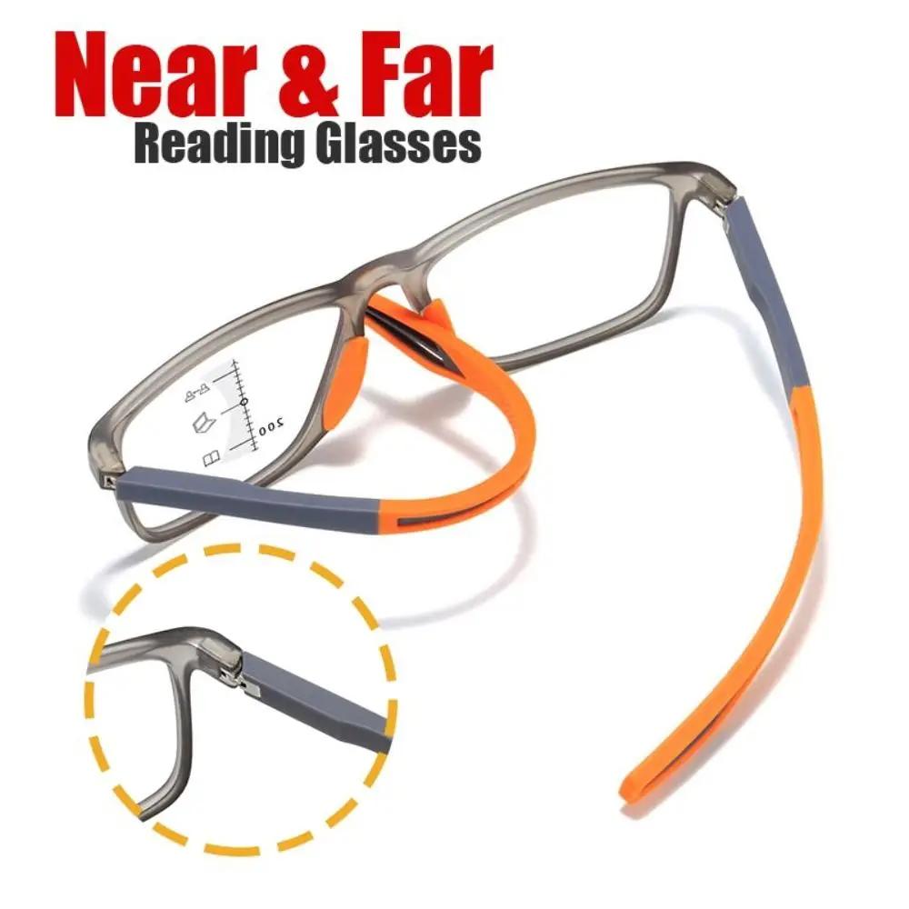 Lunettes de lecture progressives multifocales souples TR90, Anti-lumière bleue, pour hommes et femme
