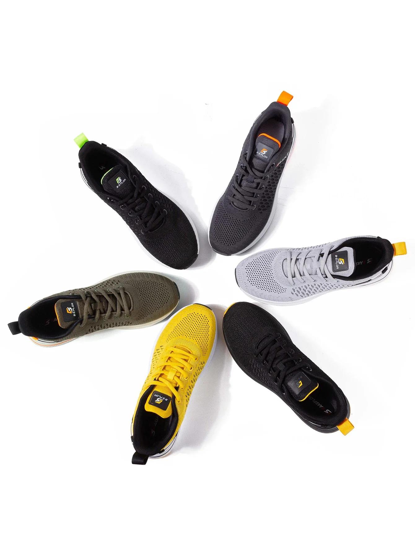 Baasploa hommes chaussures de course nouveau respirant maille Sport baskets grande taille 41-48 mâle