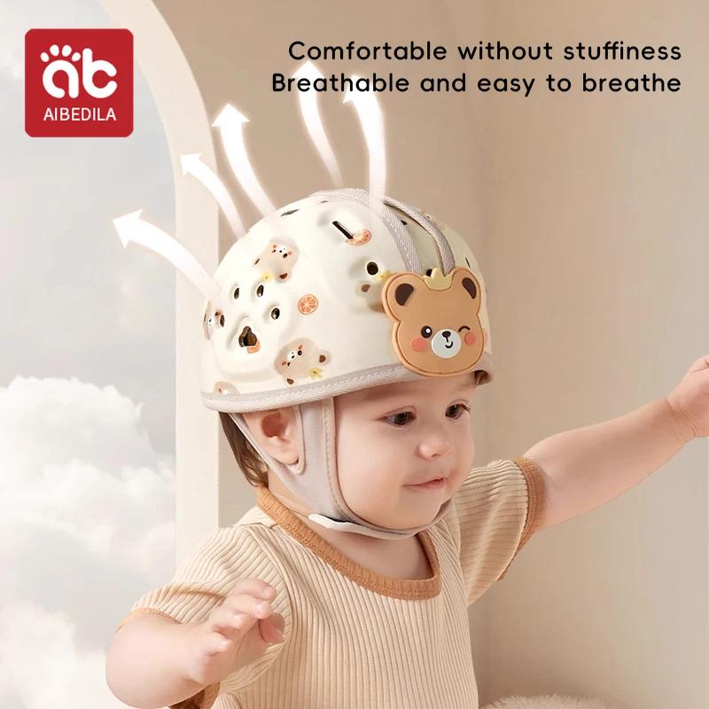 AIBEDILA Protection 360 degrés bébé Anti chute casque réglable enfant en bas âge tête protecteur dou