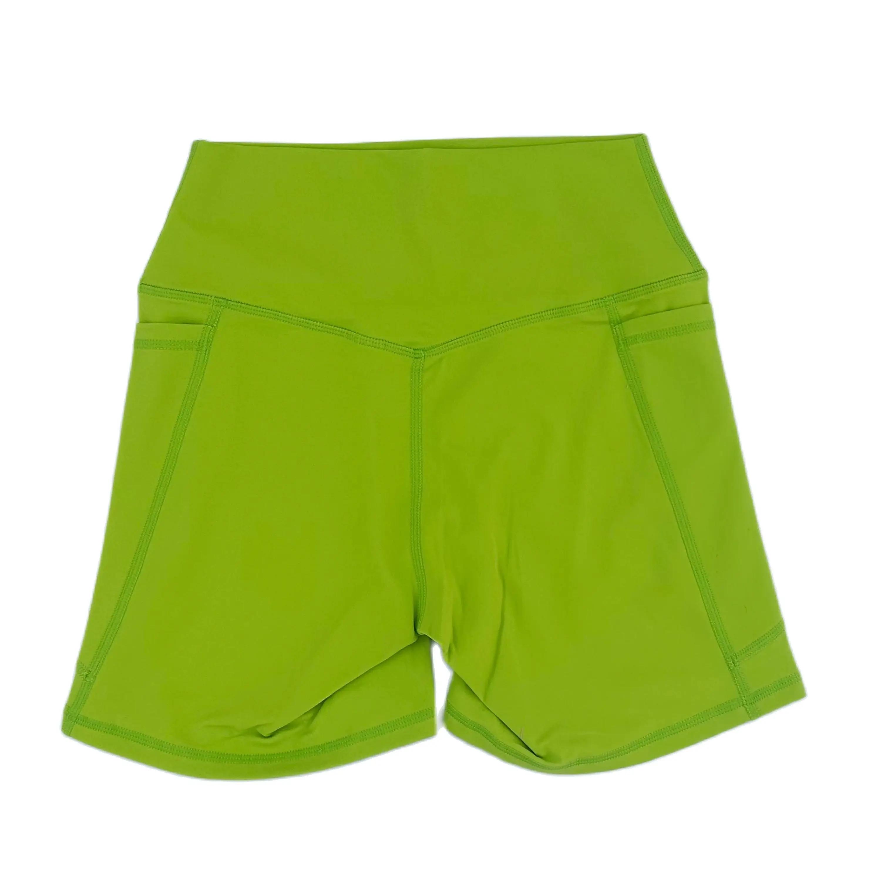 Short de Yoga pour femmes, taille haute, ventre, cyclisme, séchage rapide, respirant, collants de Fi
