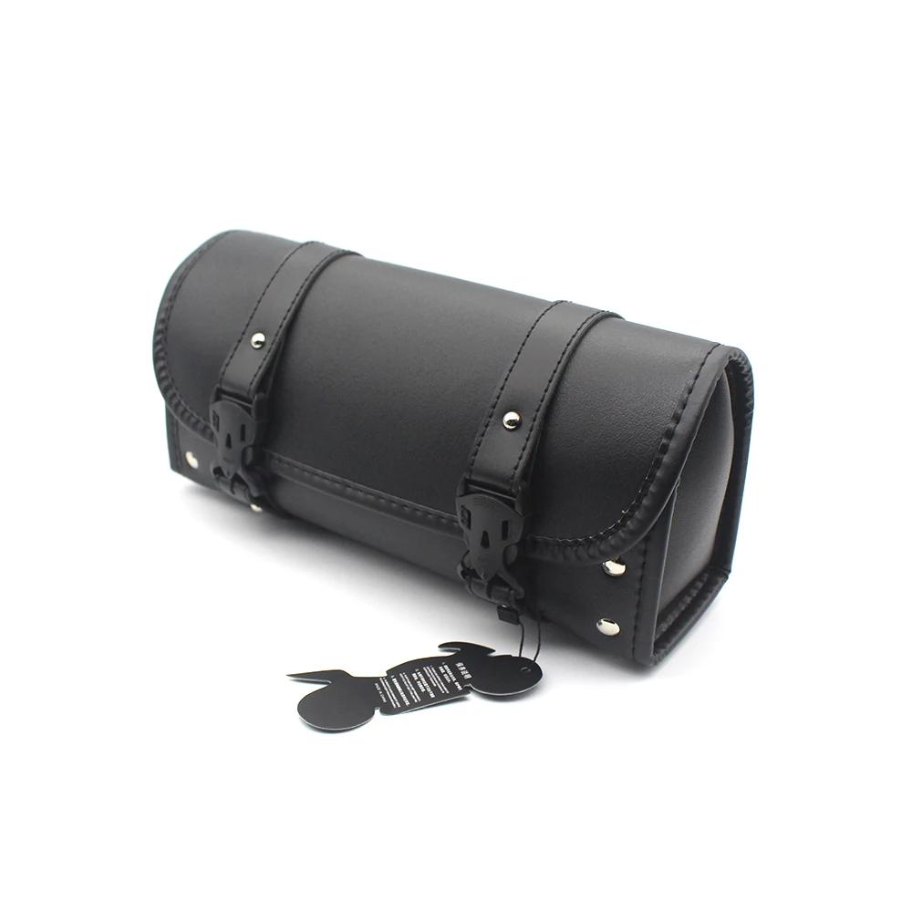 Pokhaomin – sac de selle de moto en cuir, sac à bagages, pochette de rangement pour outils pour Harl