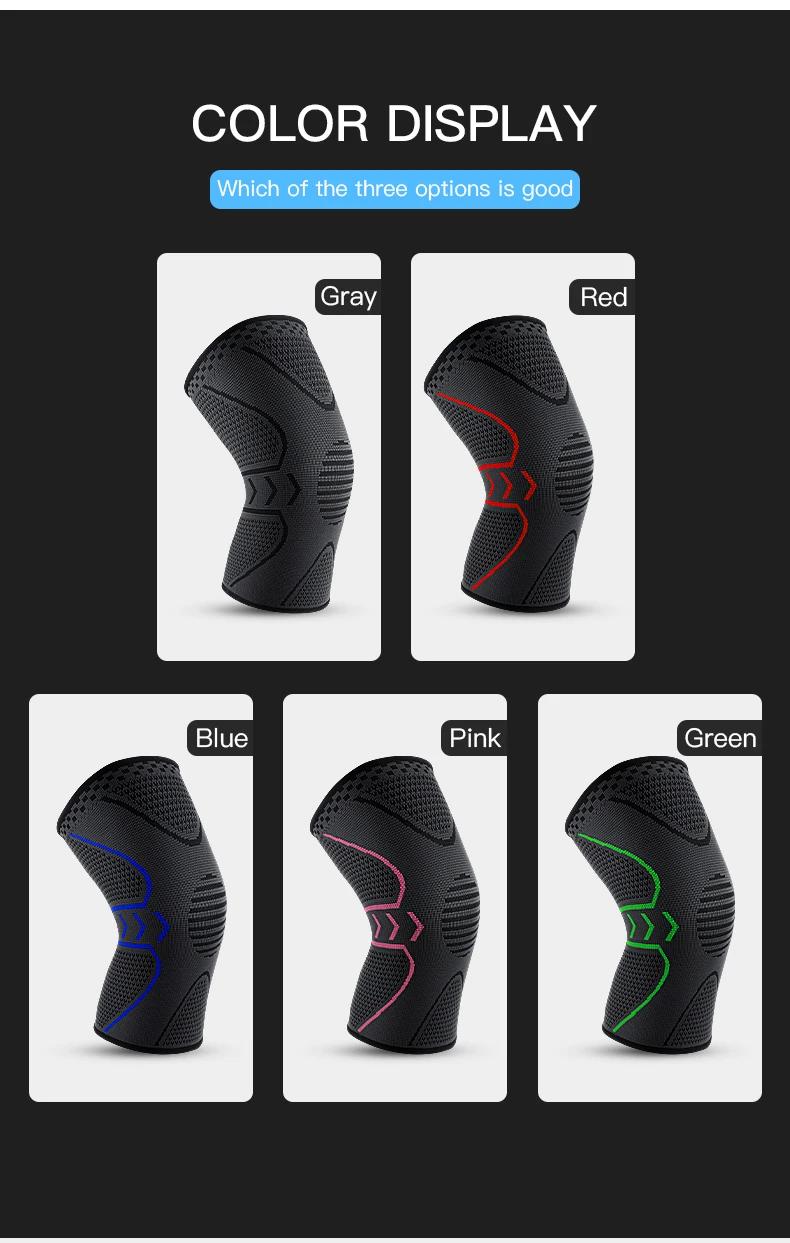 1 pièce Fitness course cyclisme genouillères élastique en Nylon genouillère pour sport Compression g