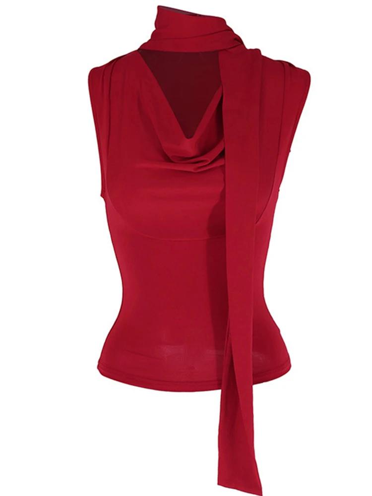 Haut bandage à col en V pour femme, streetwear décontracté, mince, sexy, élégant, solide, nouveau, m