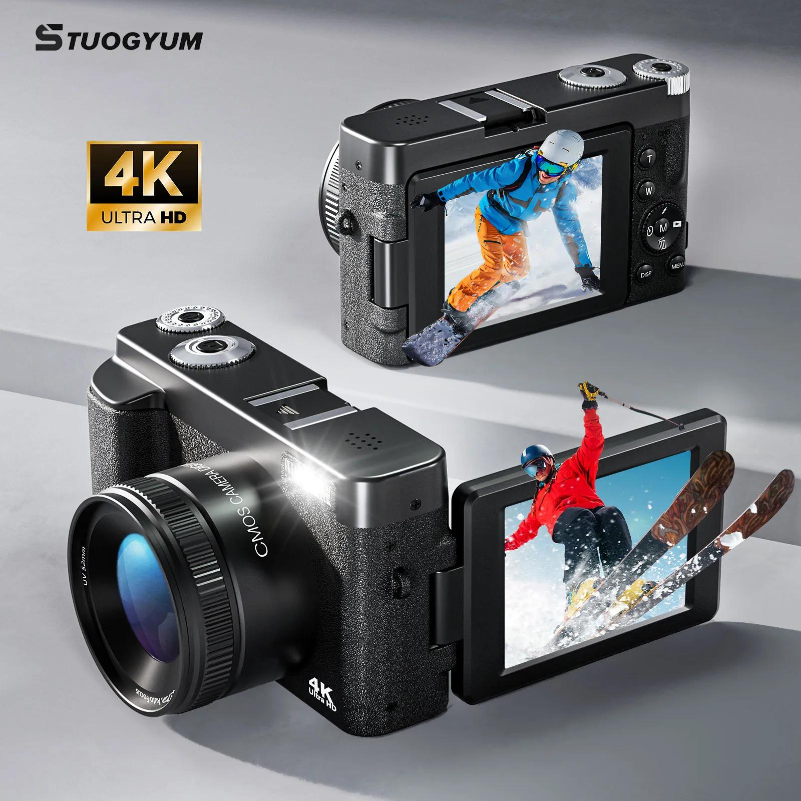 Appareil photo numérique 4K, 48mp, Webcam Autofocu, enregistreur vidéo Vlog, caméras compactes, Rota