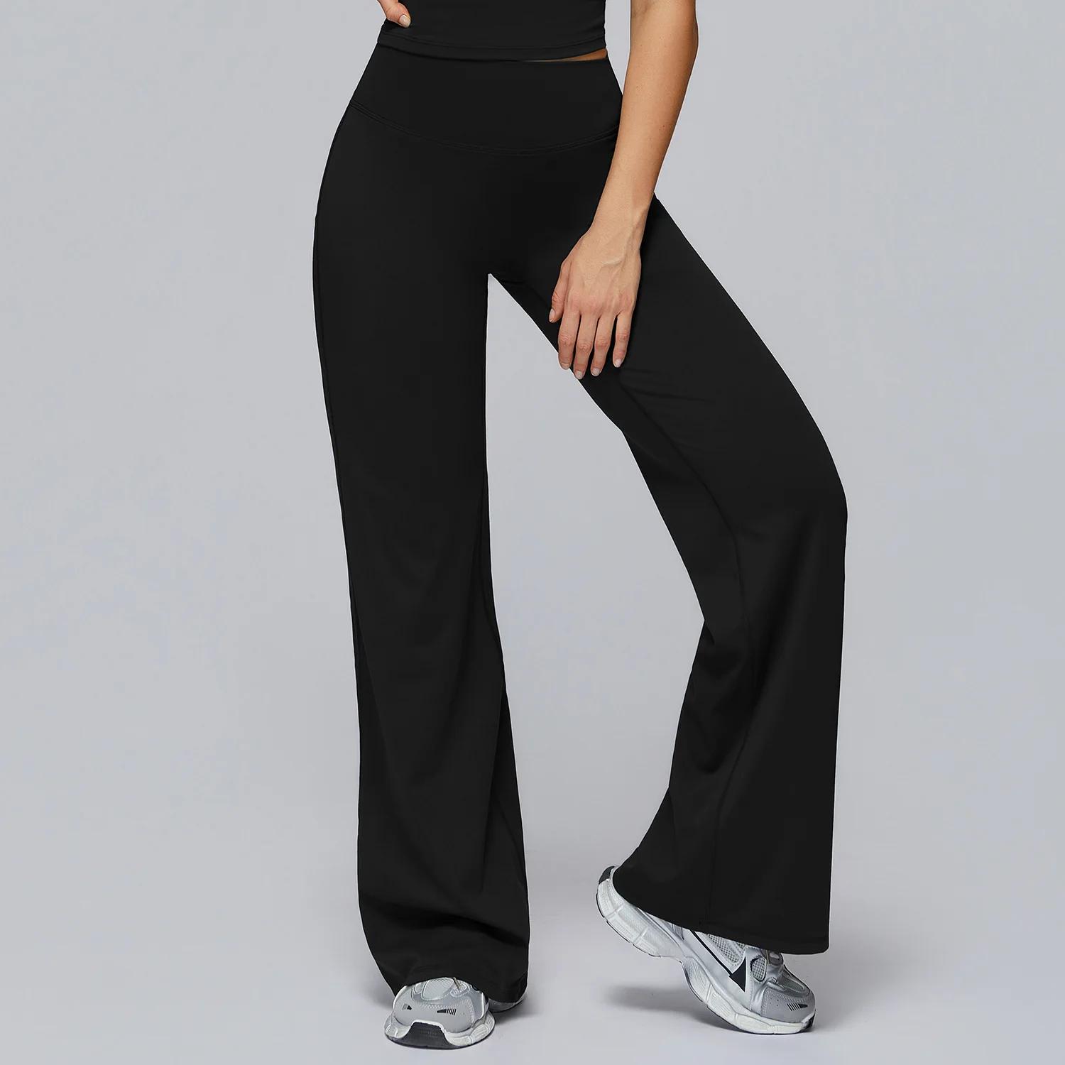 Pantalons de yoga Leggings évasés femmes taille haute pantalons à jambes larges gymnase femmes Fitne