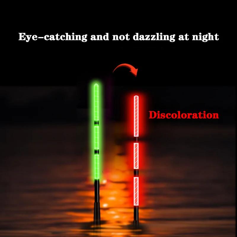 Nouveau flotteur de pêche électronique court avec LED lumineuse détection de gravité changement de c