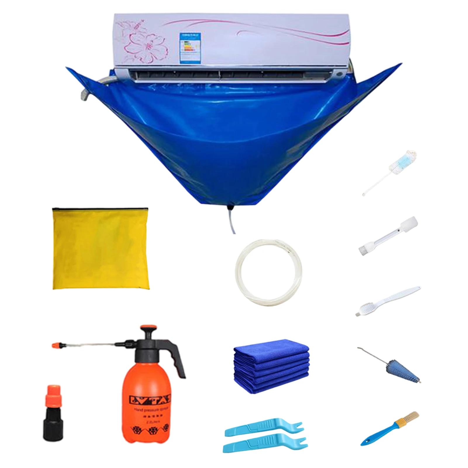 Kit de housse de nettoyage de climatiseur, 15 pièces, avec outils de nettoyage, sac de Protection ét