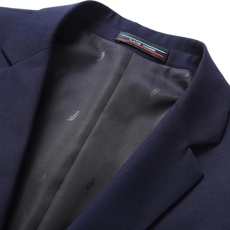 Blazer nouveaux hommes mode affaires couleur unie Style britannique travail professionnel marié robe
