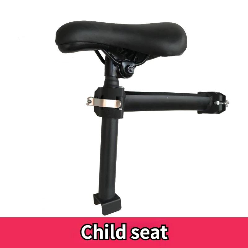 Siège avant de vélo électrique pliant pour enfant, siège souple et confortable pour bébé avec pédale