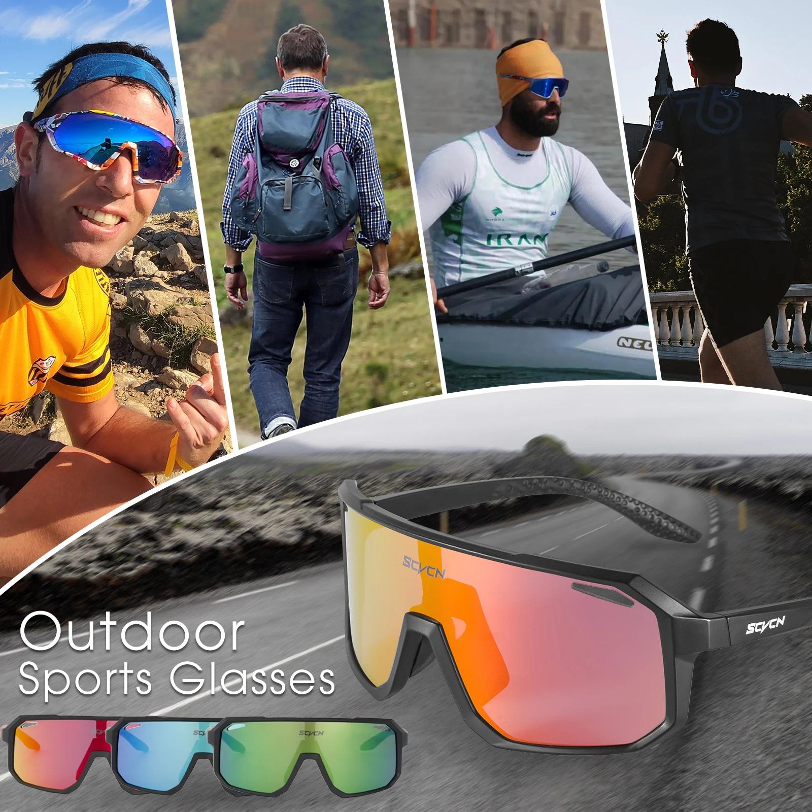 SCVCN-Lunettes de soleil de cyclisme pour hommes et femmes, lunettes de vélo, lunettes de sport, lun