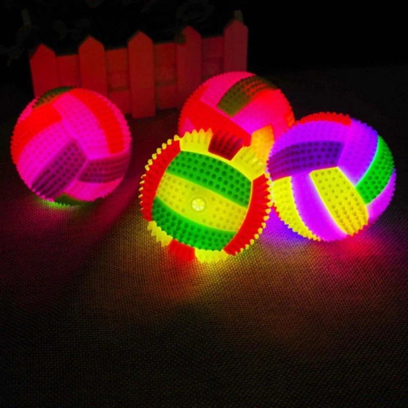 Jouets à mâcher pour chiens de petite à grande race, balles scintillantes en caoutchouc Non toxique 