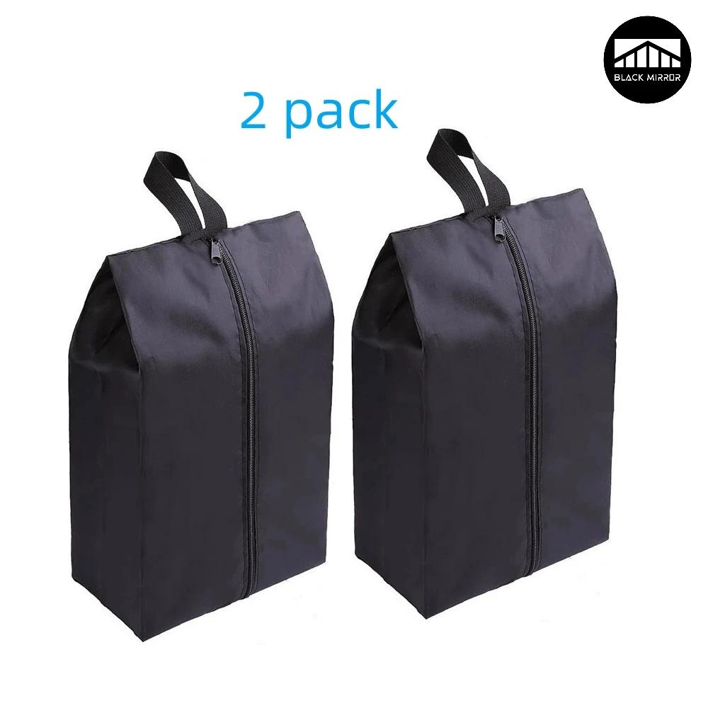 Sacs de rangement de chaussures imperméables portables en Nylon, 2 ou 4 paquets, avec fermeture à gl