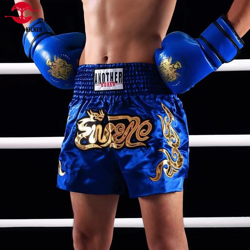 Short Muay Thai 2025 short de boxe thaïlandais femmes hommes enfant broderie Kickboxing pantalon d'e
