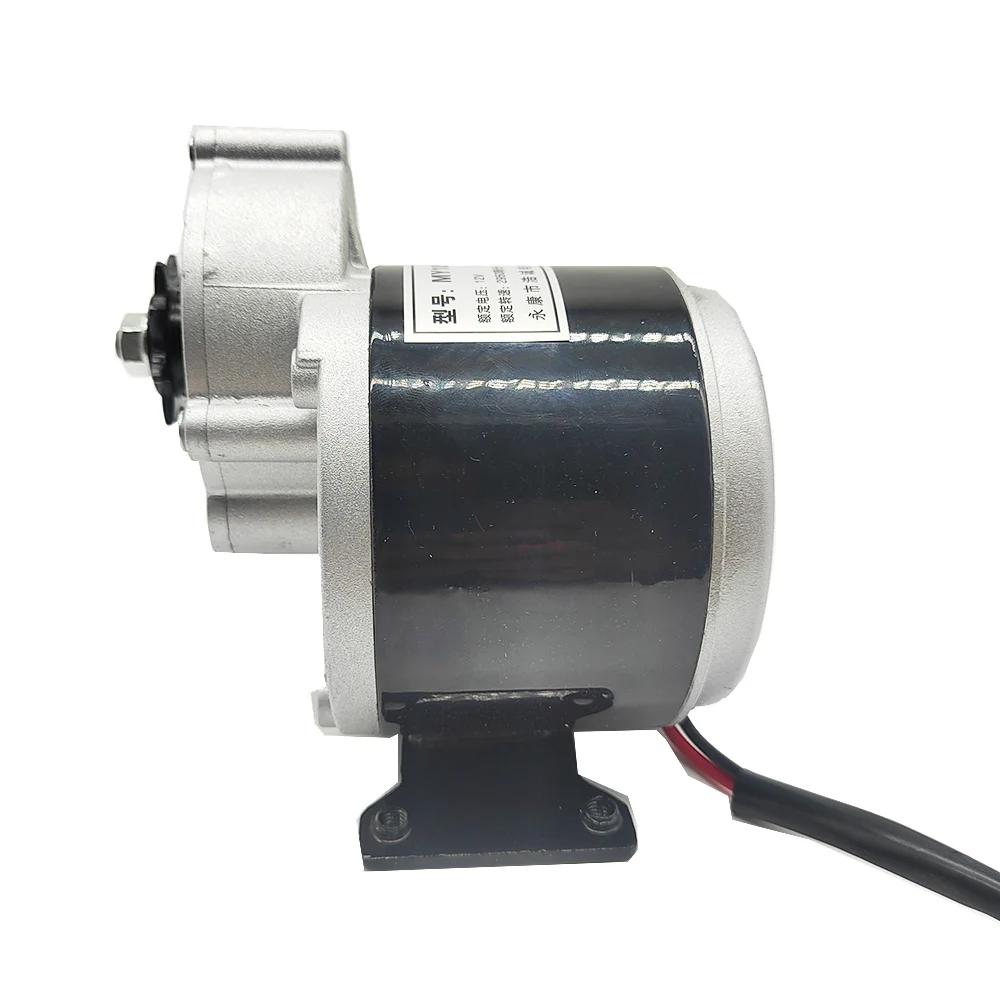 Moteur à courant continu pour vélo électrique, moteur à balais à engrenages, vélo et scooter, 24V, 3