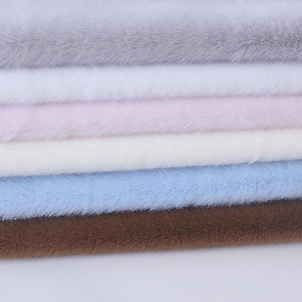 Tissu épais en peluche de 5MM, bricolage, tissu épais de cryptage, solide, Solf, fourrure artificiel