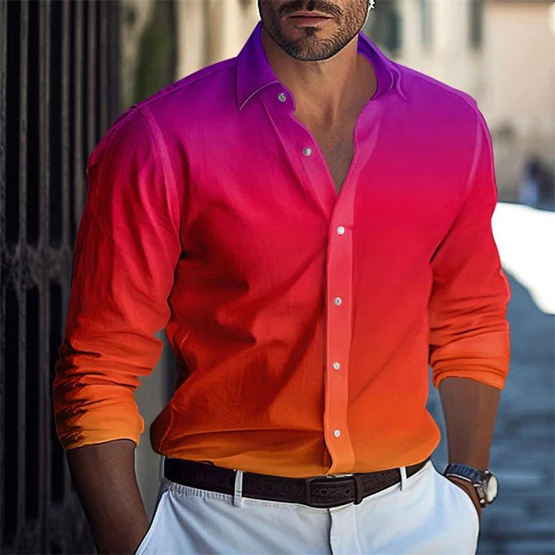 Chemise décontractée pour hommes, série rouge blanc noir, nouveau design, vêtements décontractés, do