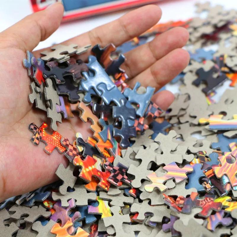500 pièces Puzzle créatif diverses paysages assemblage photo adultes Anti-Stress Puzzles jouets pour