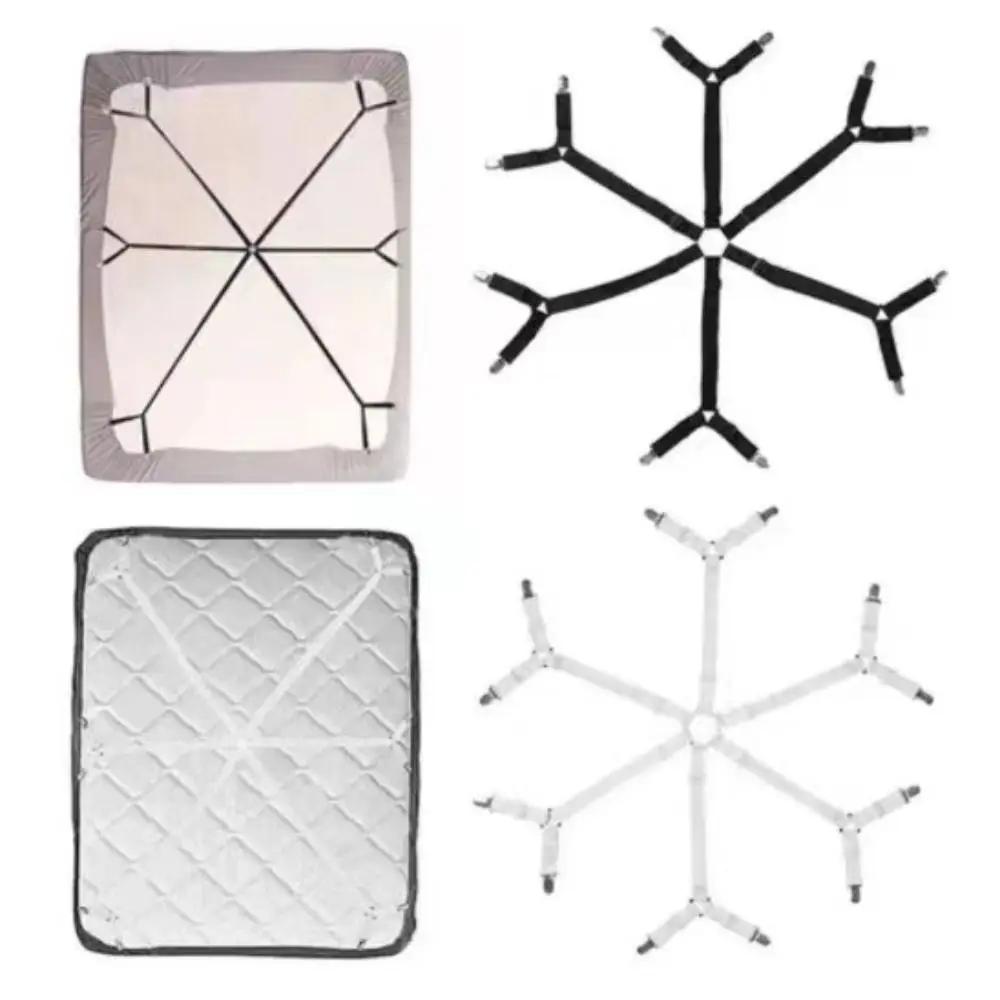 Support de drap de lit élastique réglable, 12 Clips, attaches à Clip pour matelas, couverture, couve