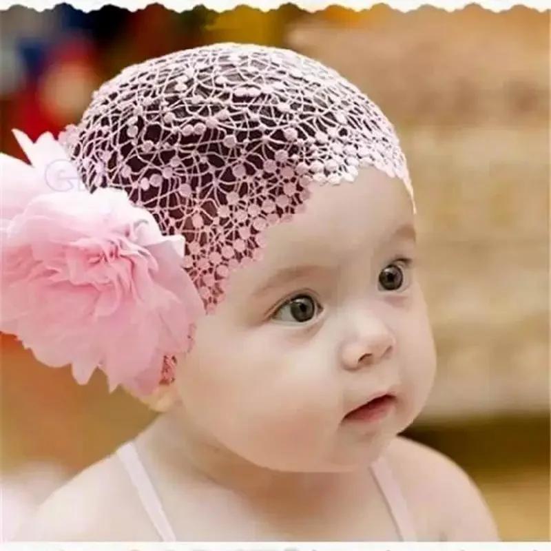 Joli bébé bandeau Turban fleur nouveau-né fille bandeaux élastique enfants enfant en bas âge bandeau