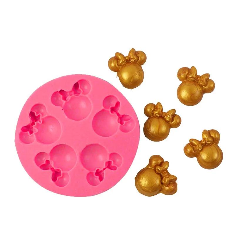 Arc nœud papillon souris Silicone Sugarcraft résine outils Cupcake Fondant gâteau décoration outils