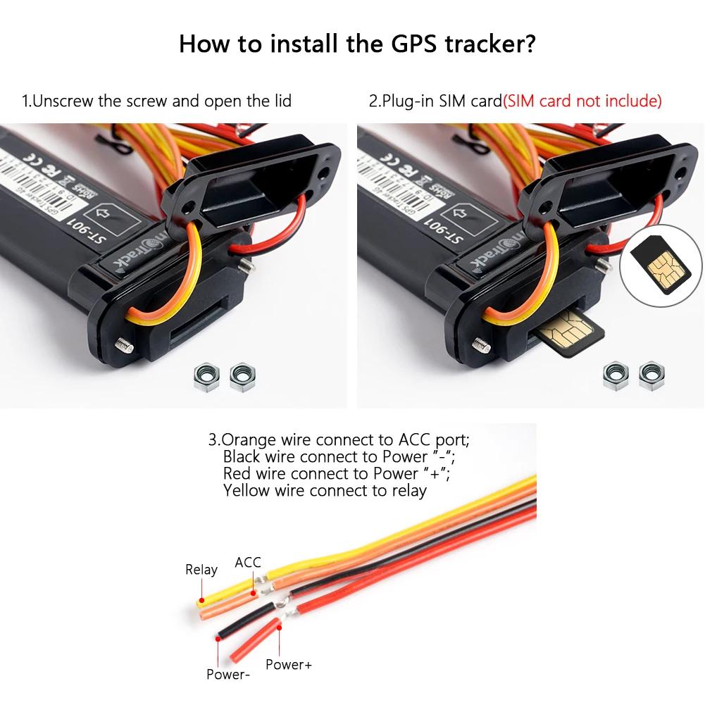 Meilleur traqueur GPS SinoTrack 4G, batterie intégrée étanche pour voiture, véhicule, appareil gps, 