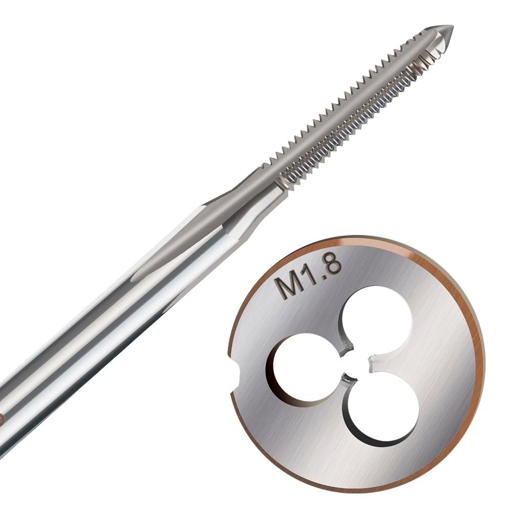 XCAN M1-M9 – jeu de tarauds et filières à filetage droitier, outil de filetage HSS, filetage à vis, 