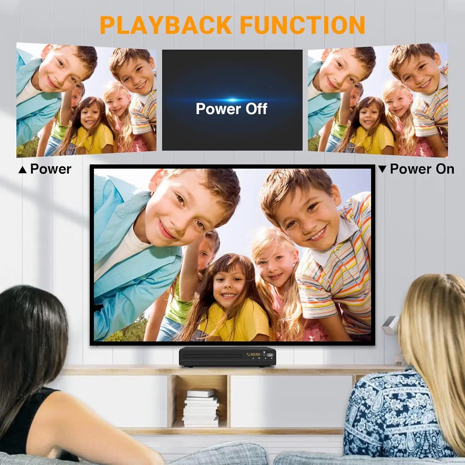 Lecteur DVD DVD 238 1080P HD lecteur DVD multimédia à domicile lecteur DVD boîte pour TV lecteurs CD